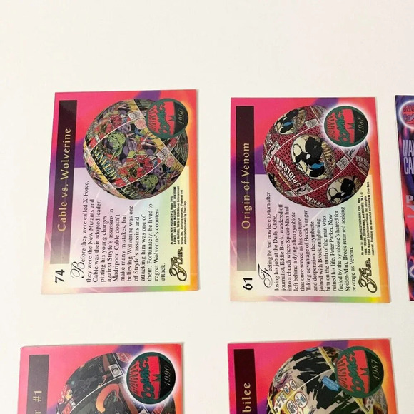 Vintage 1994 Lot of 11 Flair Cards Marvel Xmen Ghost Rider Doom Venom Spiderman - Picture 7 of 14